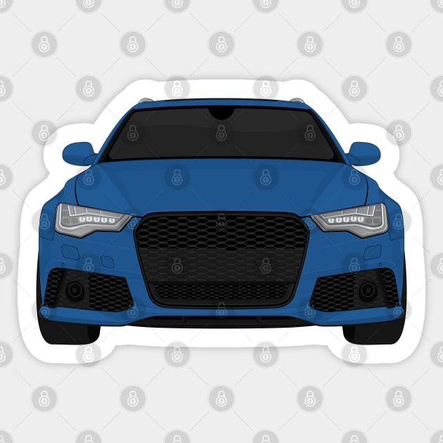 rs6 blue Sticker by VENZ0LIC